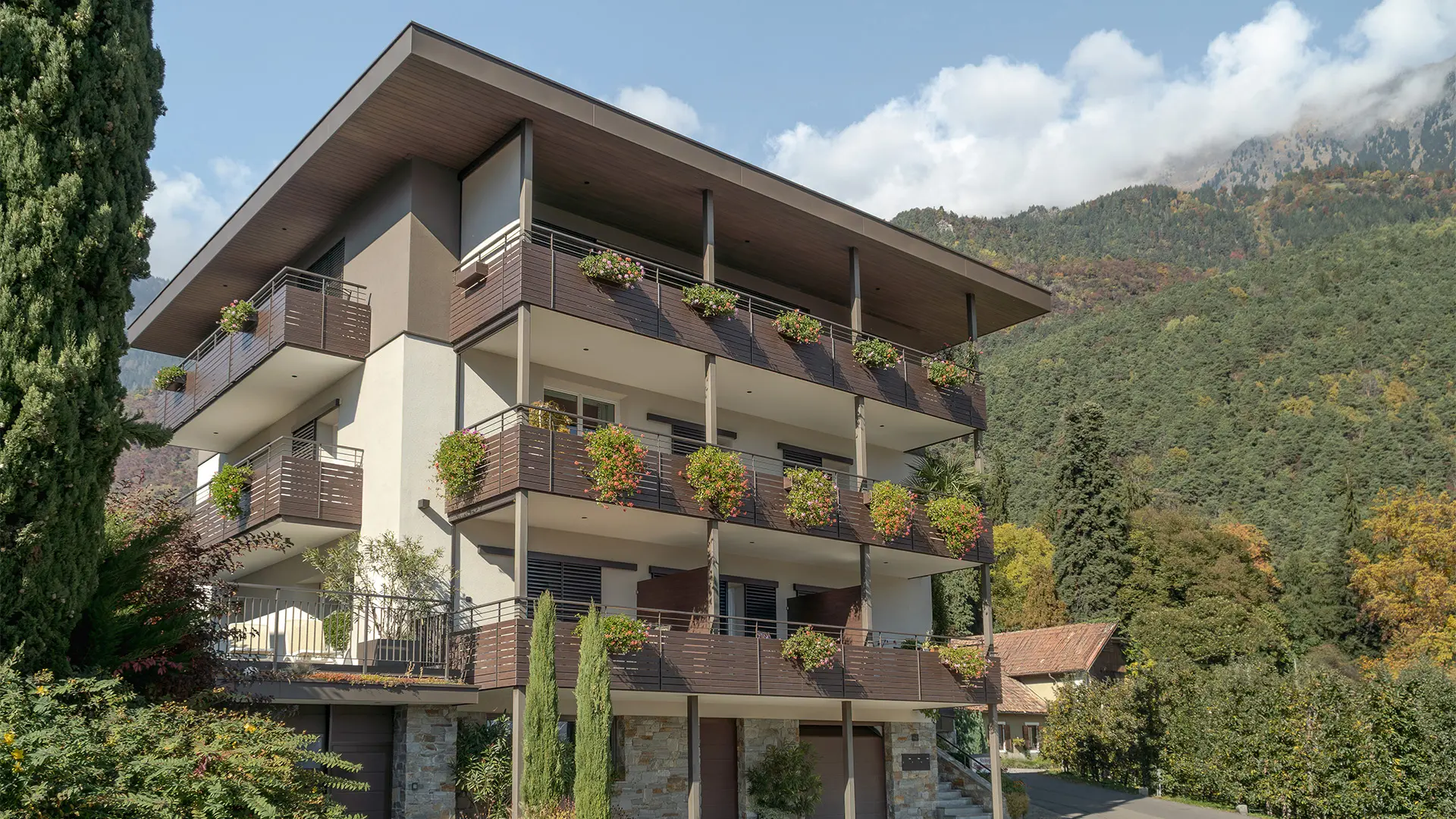 Haus Steinegg Außenansicht Algund